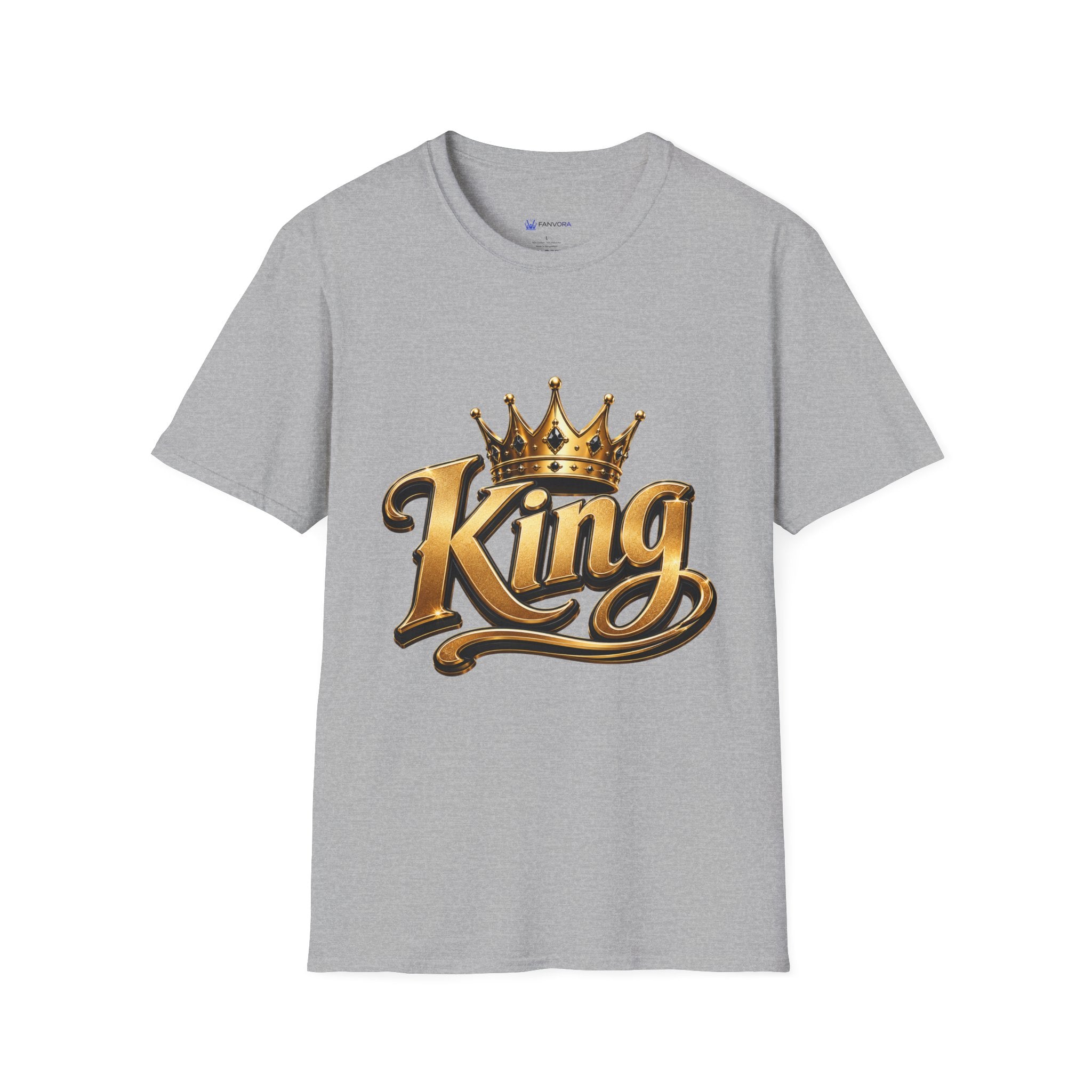 King Crown T-Shirt — Gold Regal Graphic Tee