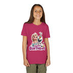Kids' Birthday Tee - Cute Princess and Snowman "Happy Birthday" Graphic