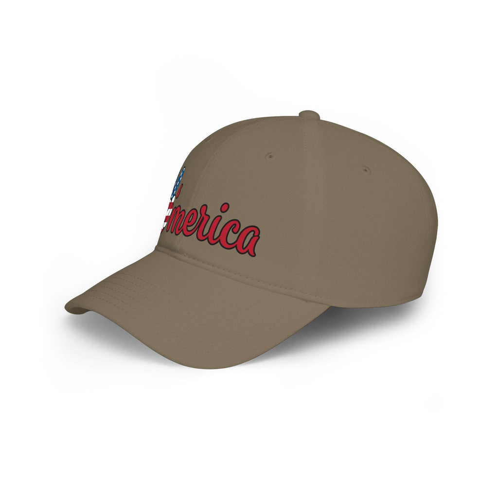 Merica peace sign patriotic baseball cap