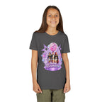 Girls' 5th Birthday Tee - 'Happy Birthday' Glitter Stars Design