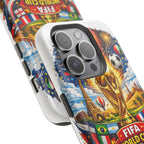 Soccer Magnetic Impact-Resistant Phone Case — FIFA Trophy Design