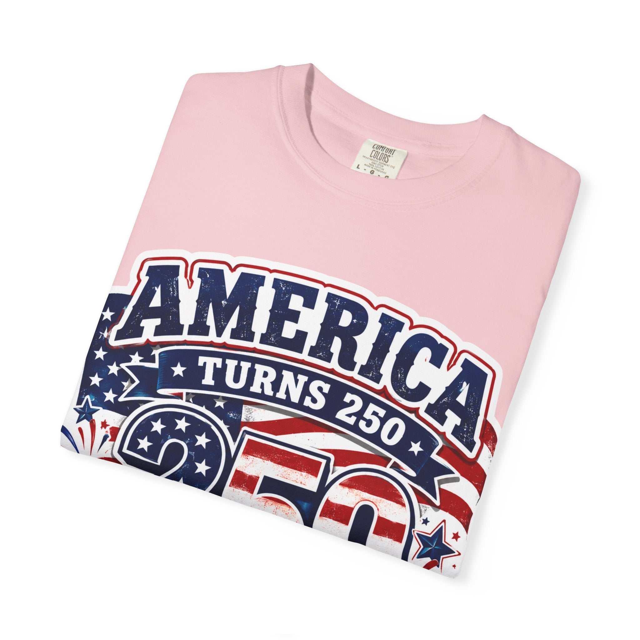 America Turns 250 T-Shirt – "Freedom Looks Good For Its Age" Patriotic 4th of July Tee