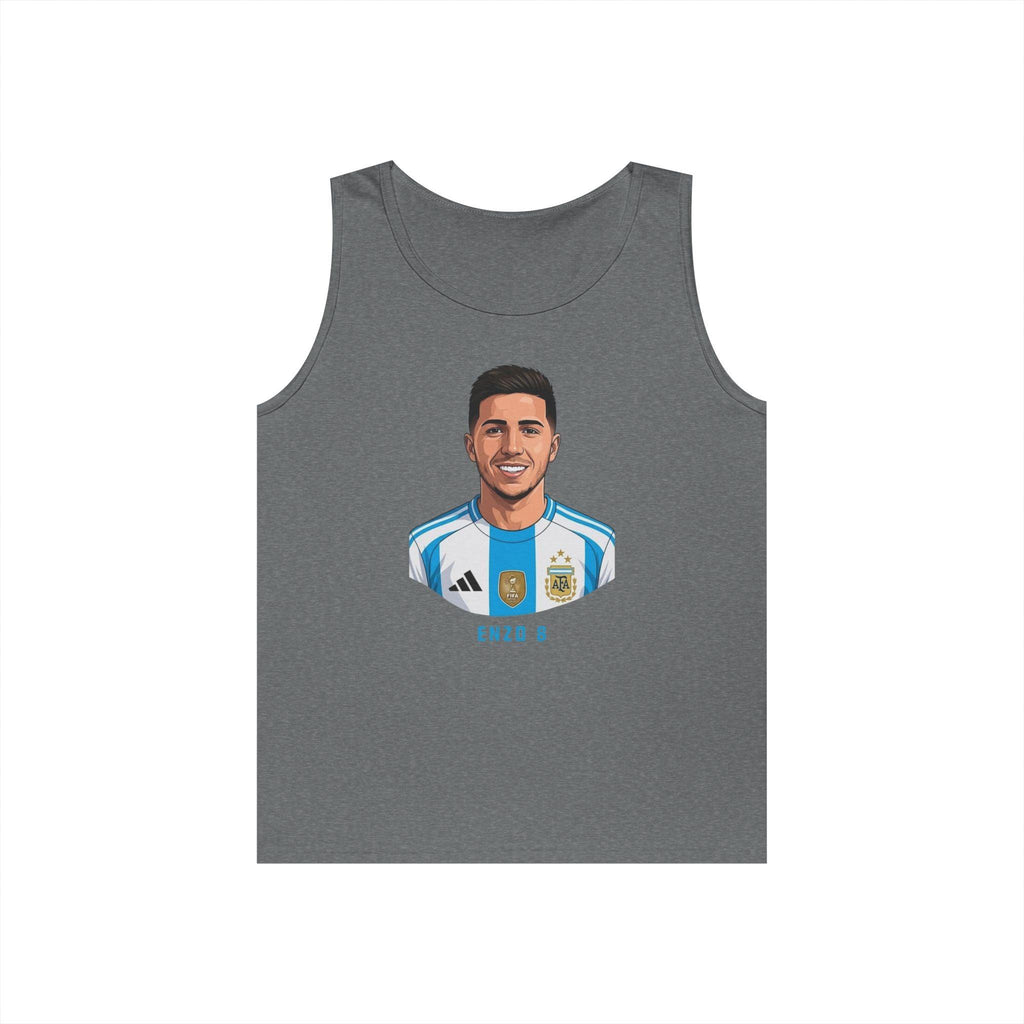 "I am Here to Stay" Argentina Soccer Star Tank Top — Jersey Portrait World Cup 2026.