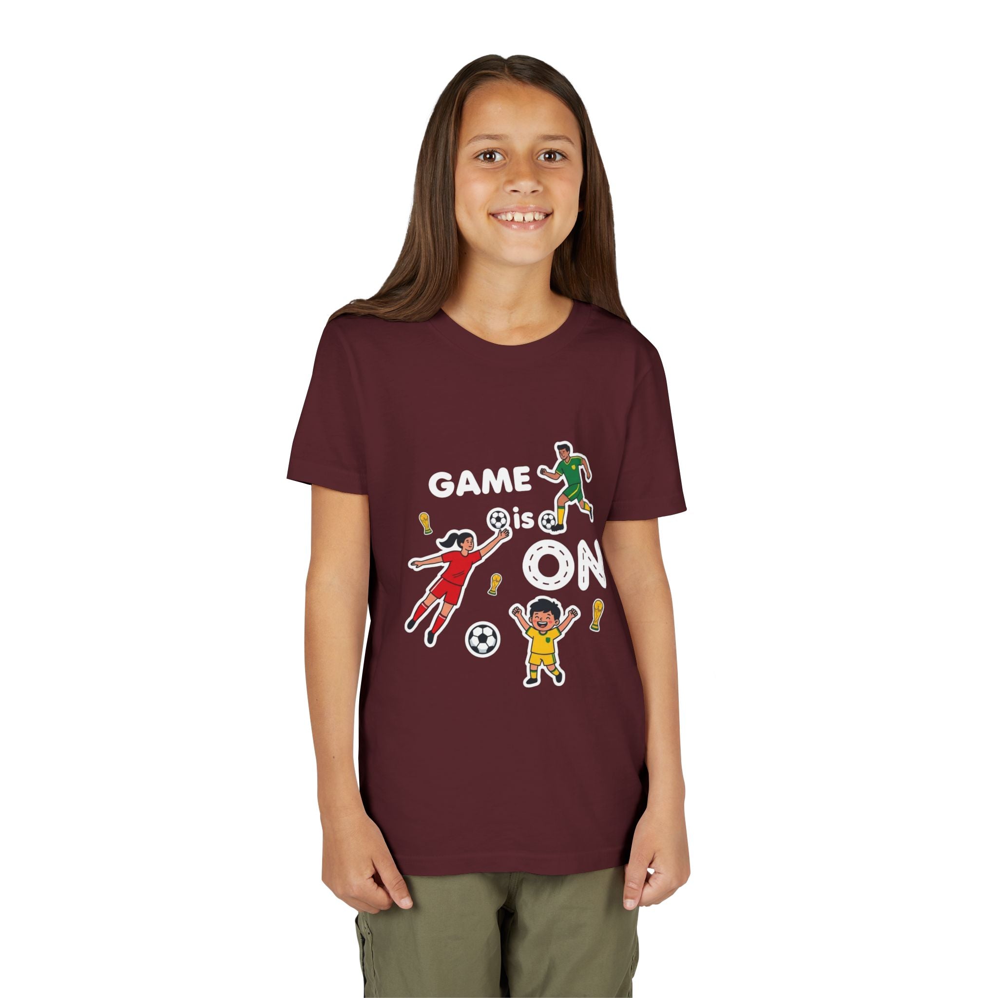 Kids Soccer Players T-Shirt 2026— Youth Football Team Tee