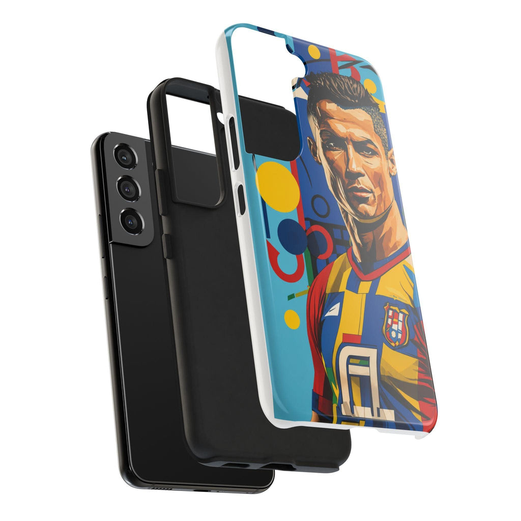 Portugal  legend Pop Art Tough Phone Case — Colorful Soccer Legend Protective Cover