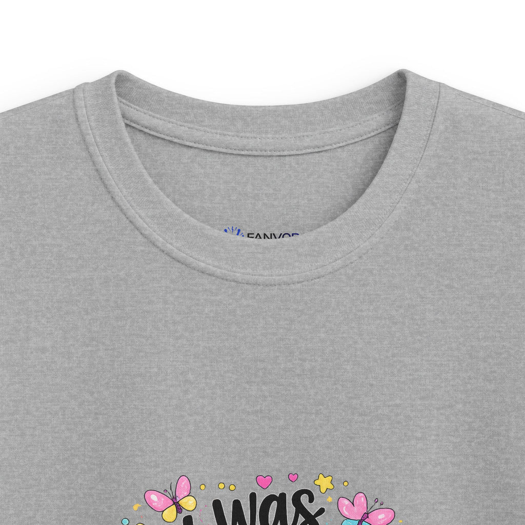 Kids Tee — ‘I Was 6 Now I’m 7’ Birthday Girl Cute Floral Design