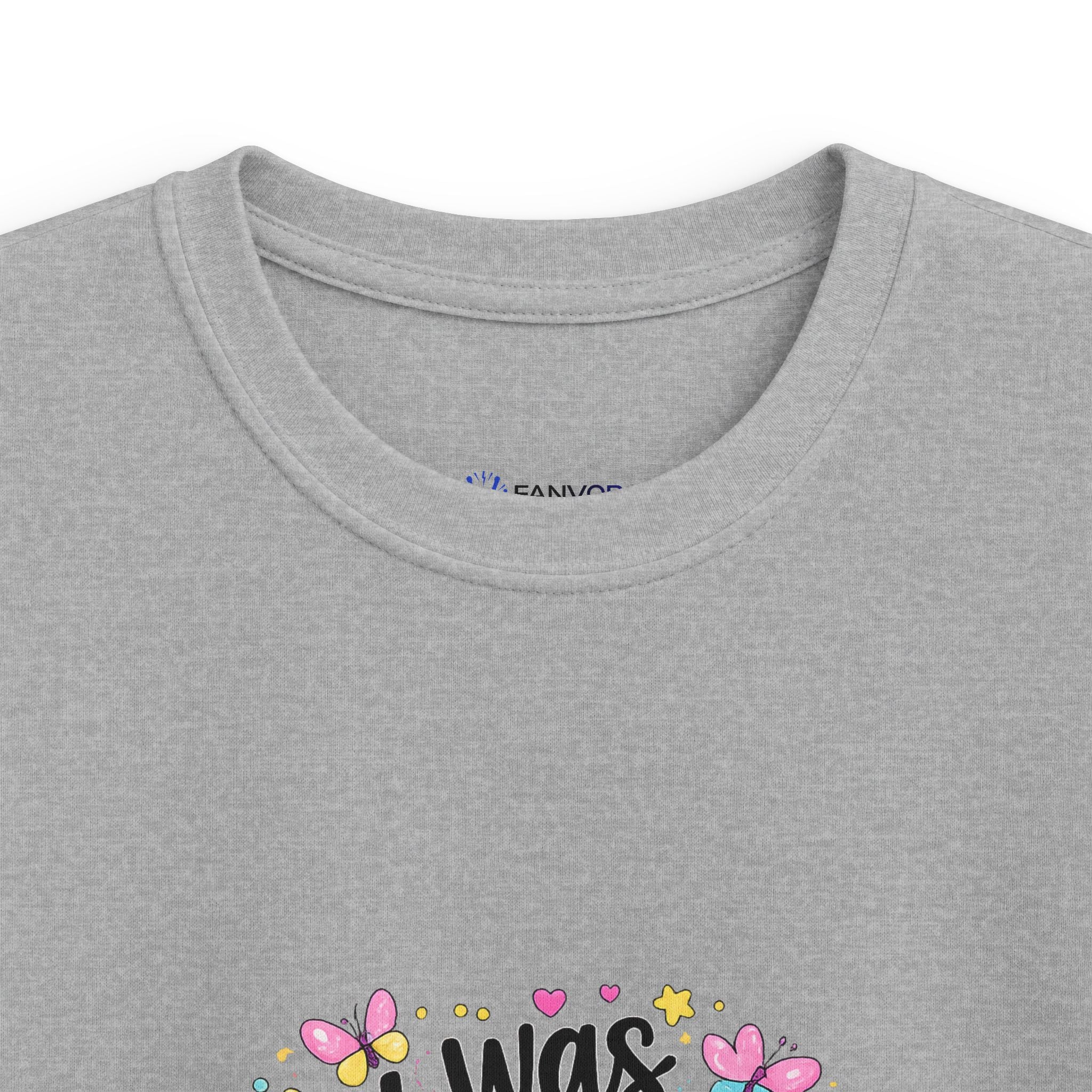 Kids Tee — ‘I Was 6 Now I’m 7’ Birthday Girl Cute Floral Design