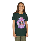 Girls' 5th Birthday Tee - 'Happy Birthday' Glitter Stars Design
