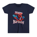 Spider Hero "Happy Birthday" Youth Tee