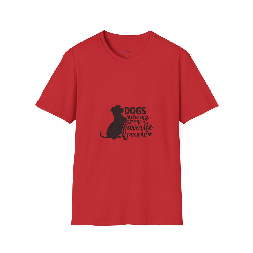 Dog Lover T-Shirt — “Dogs Are My Favorite People” Graphic Tee