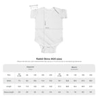 Too Cute to Care Unicorn Baby Bodysuit — Infant Onesie with Playful Pink Graphic.