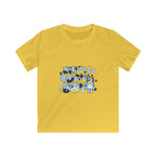 Kids Tee — Cute Blue "Birthday Boy" Bubble Letter Shirt