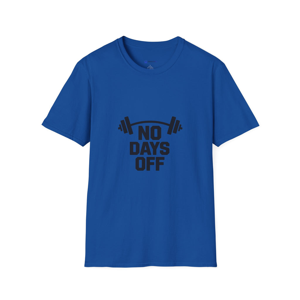 No Days Off T-Shirt — Motivational Gym Workout Tee