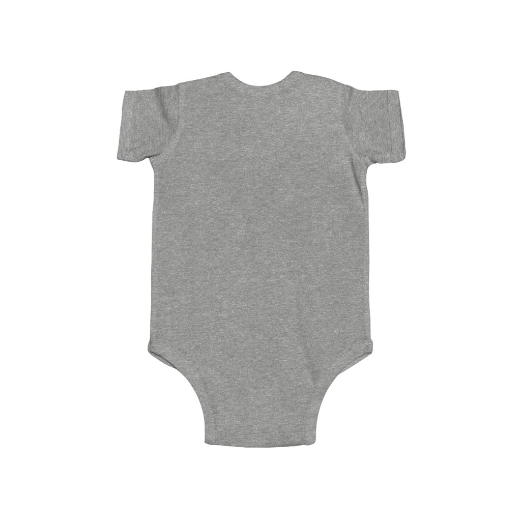 Too Cute to Care Unicorn Baby Bodysuit — Infant Onesie with Playful Pink Graphic.