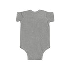 Too Cute to Care Unicorn Baby Bodysuit — Infant Onesie with Playful Pink Graphic.