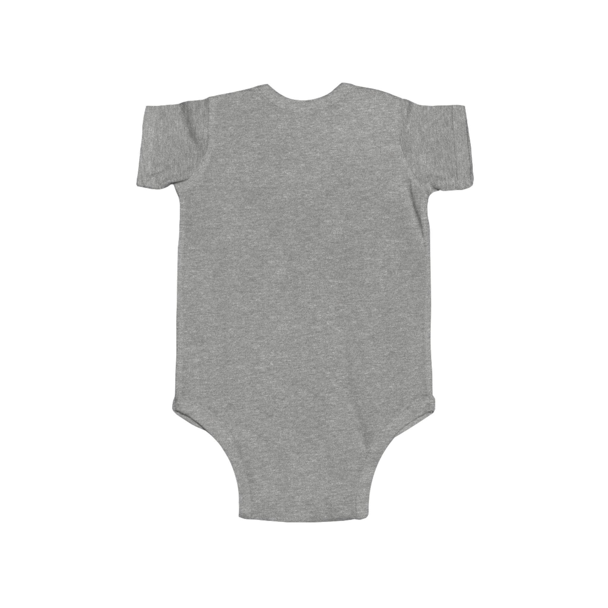 Too Cute to Care Unicorn Baby Bodysuit — Infant Onesie with Playful Pink Graphic.