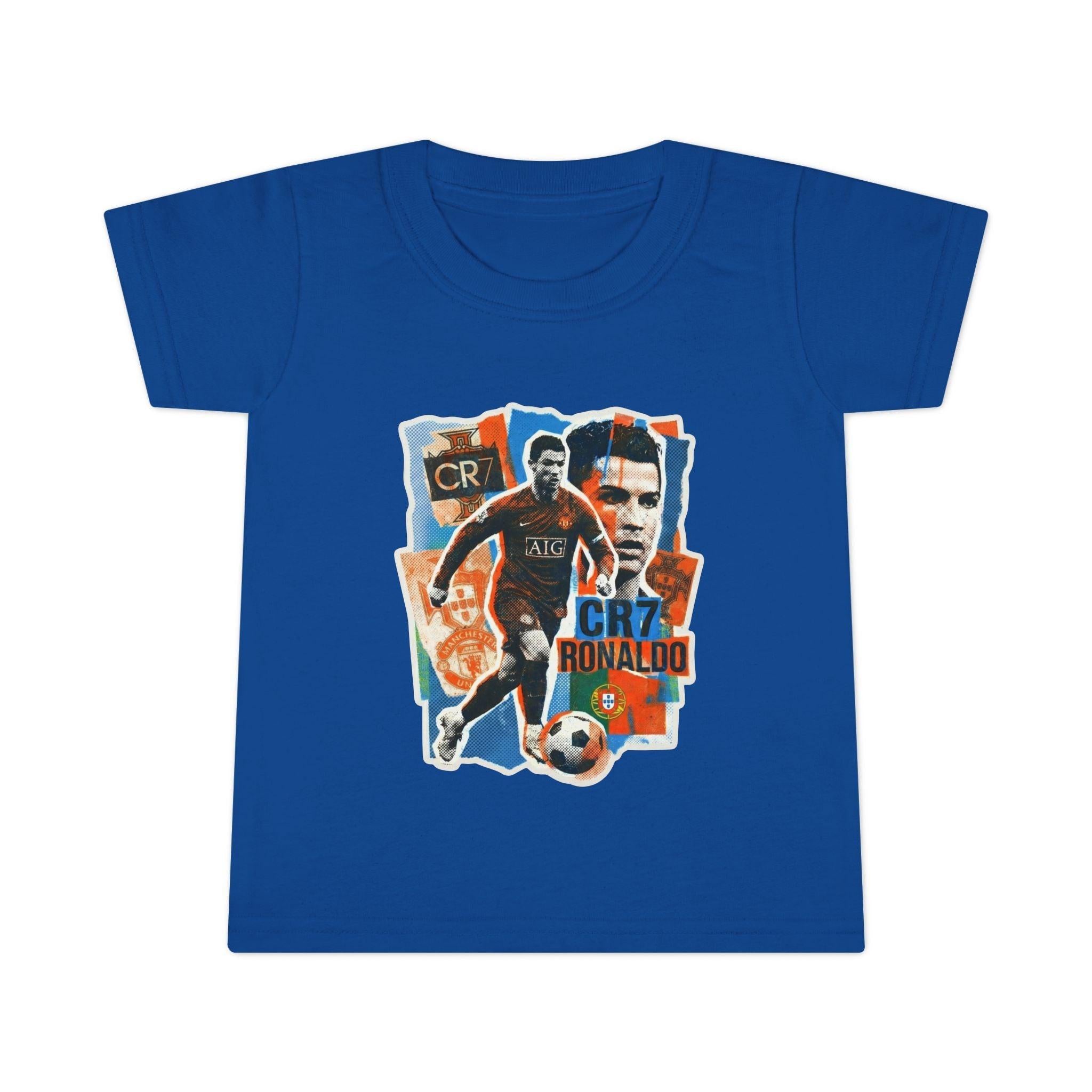 Toddler Soccer Player Graphic Tee — CR7Fan Design.