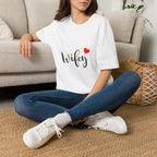 Wifey T-Shirt with Red Heart – Cute Bride & Newlywed Gift Tee