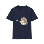 Kawaii Girl Blowing Hearts T-Shirt — Cute Anime Graphic Tee