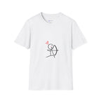 Archer Stick Figure T-Shirt — Cute Cupid Arrow Valentine Tee