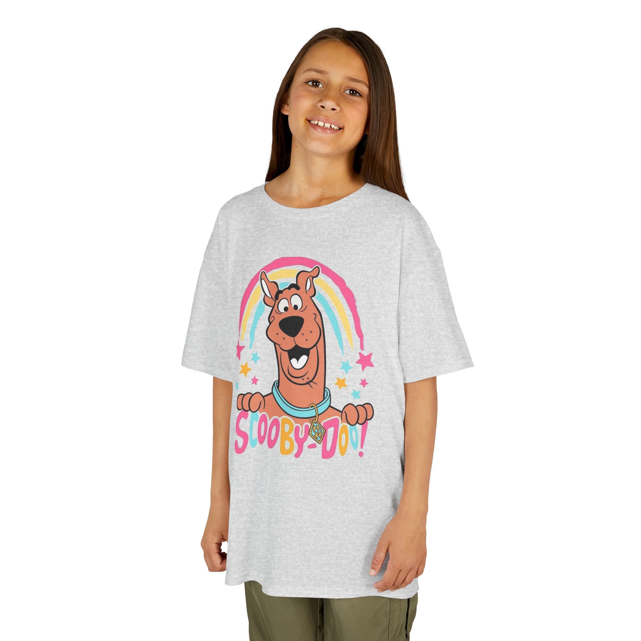 Scooby-Doo Kids T‑Shirt — Colorful Rainbow Cartoon Tee for Kids