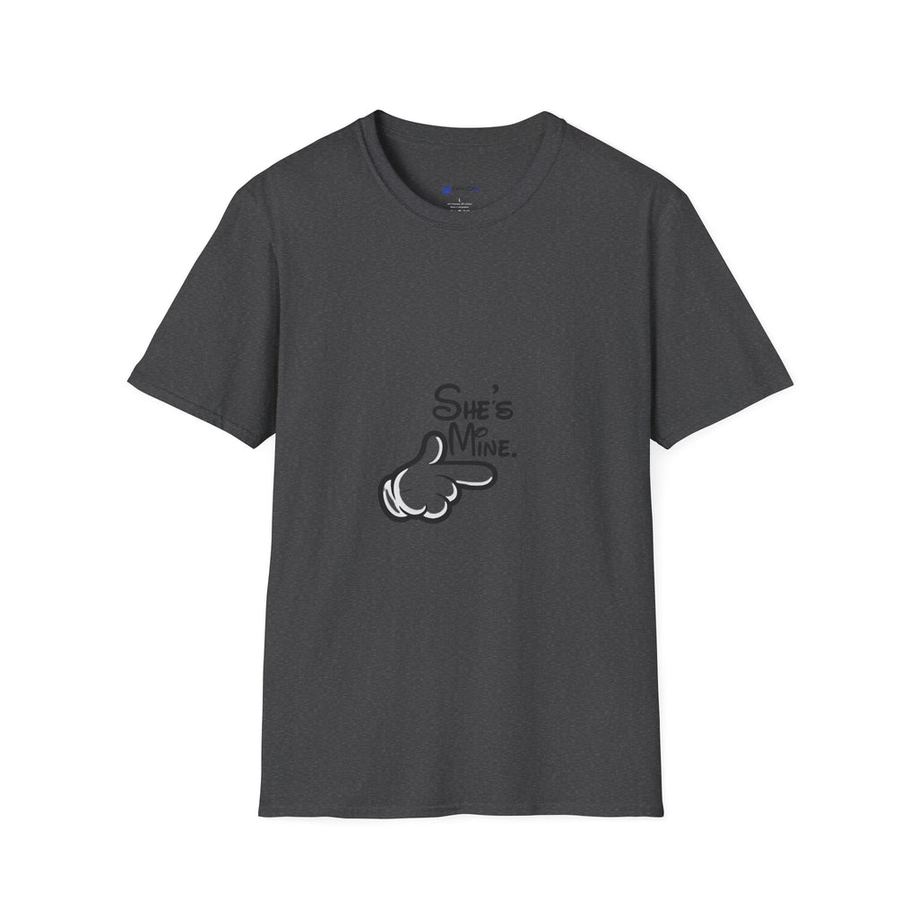 Couples Pointing 'She's Mine' T-Shirt