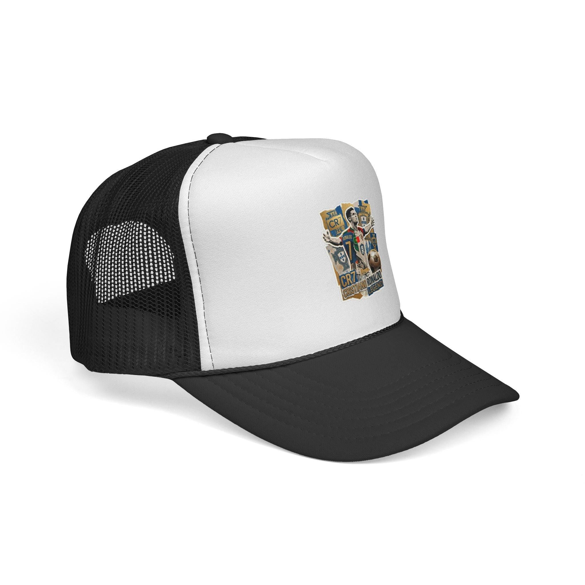 CR7 Fan Inspited Cap — Vintage Soccer Fan Mesh Hat.