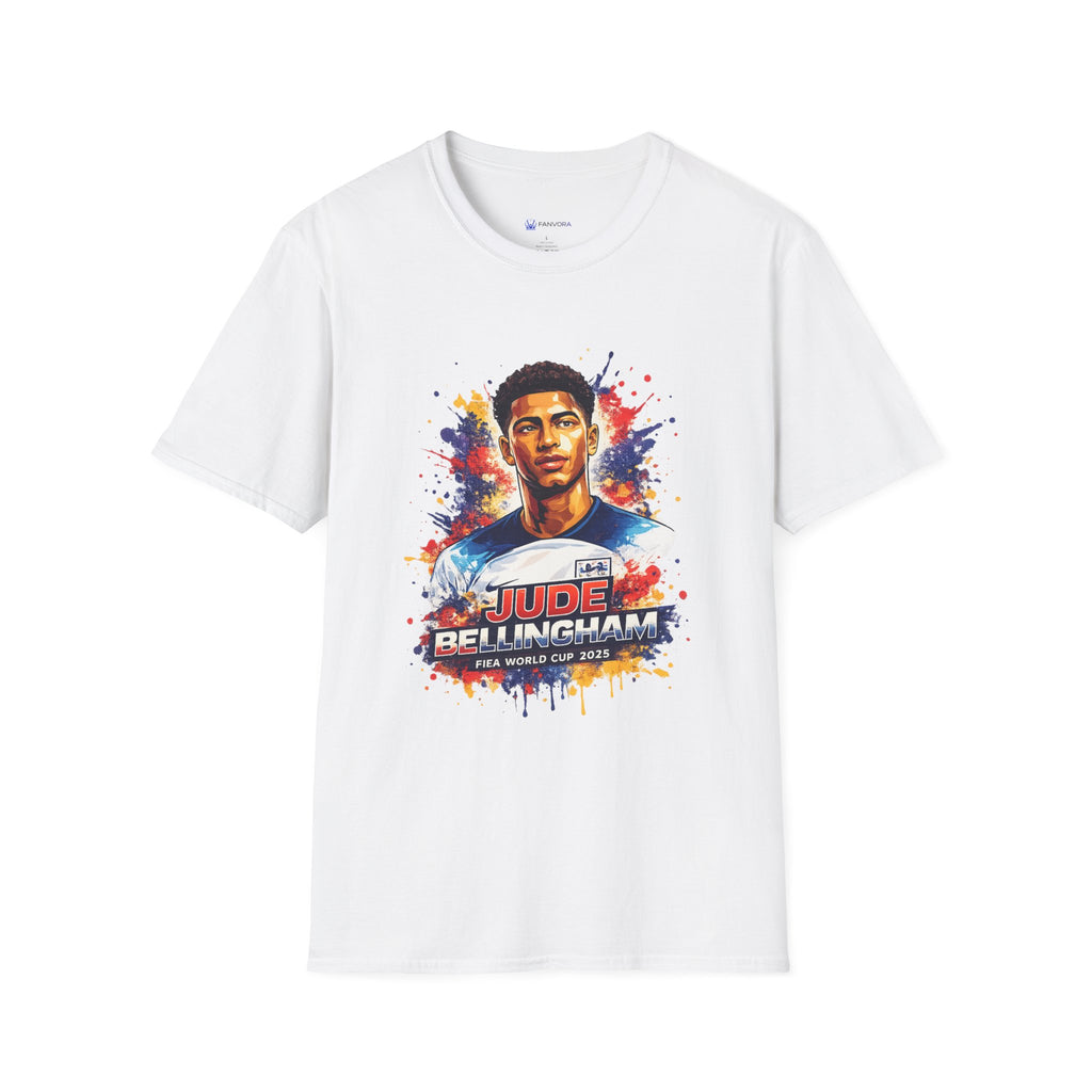 Portrait T-Shirt — Color Splash Football Player Graphic ("England legend")