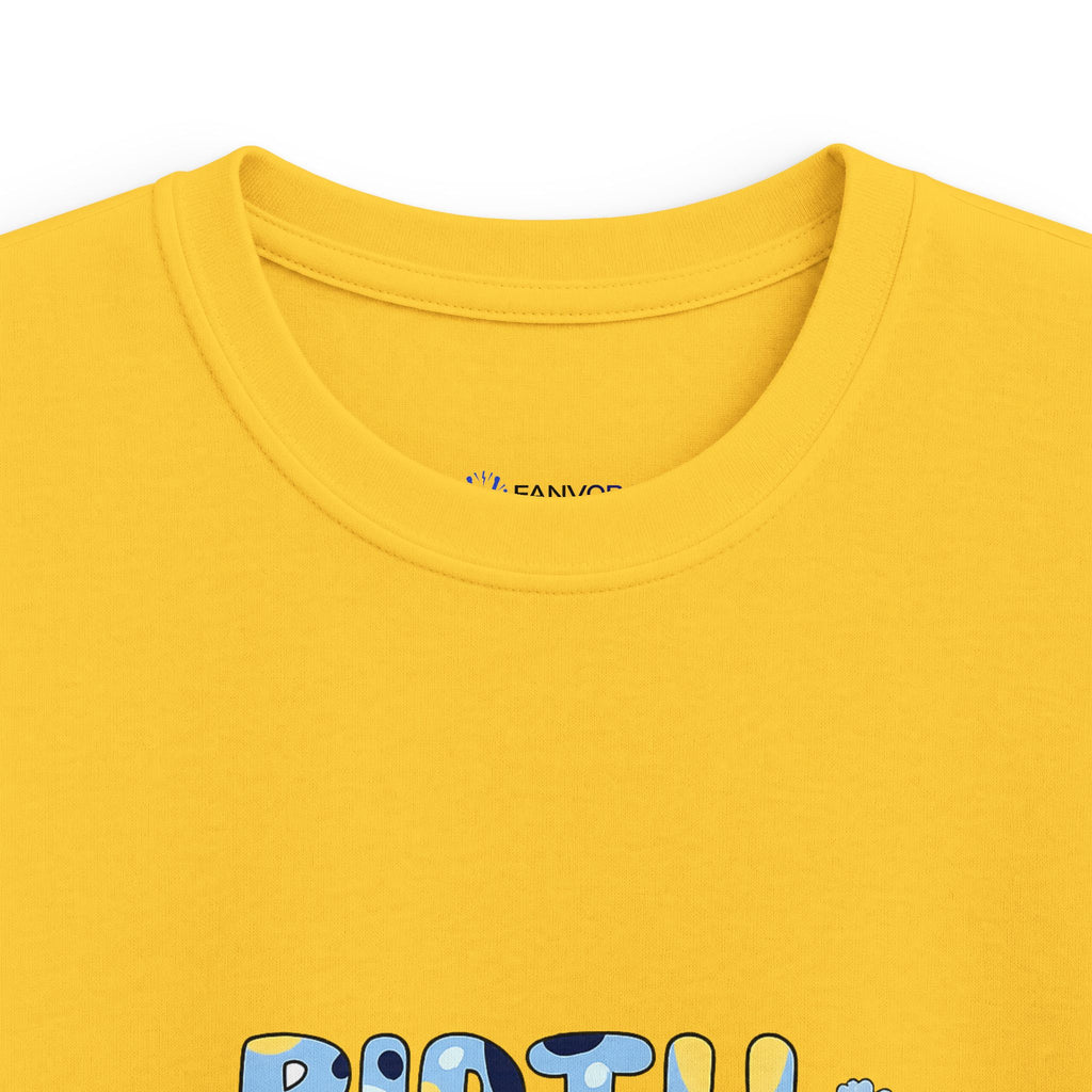 Kids Tee — Cute Blue "Birthday Boy" Bubble Letter Shirt