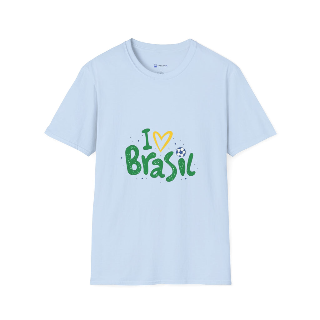 Brazil Soccer T-Shirt — I  Brazil Football Fan Tee