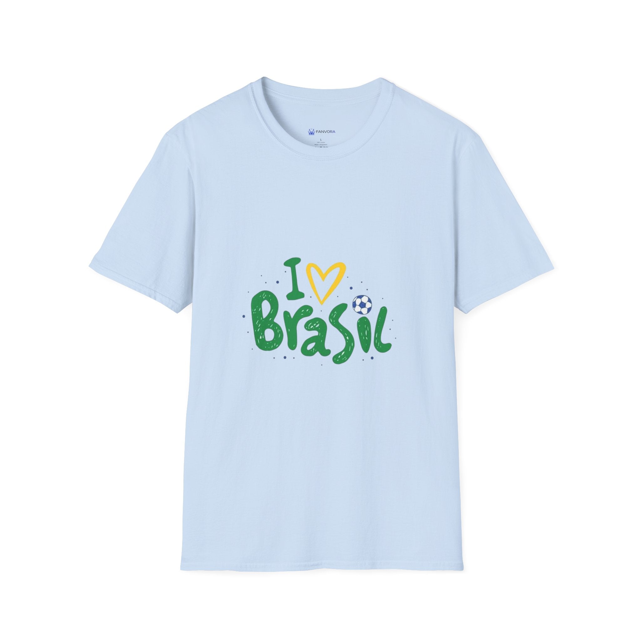 Brazil Soccer T-Shirt — I  Brazil Football Fan Tee