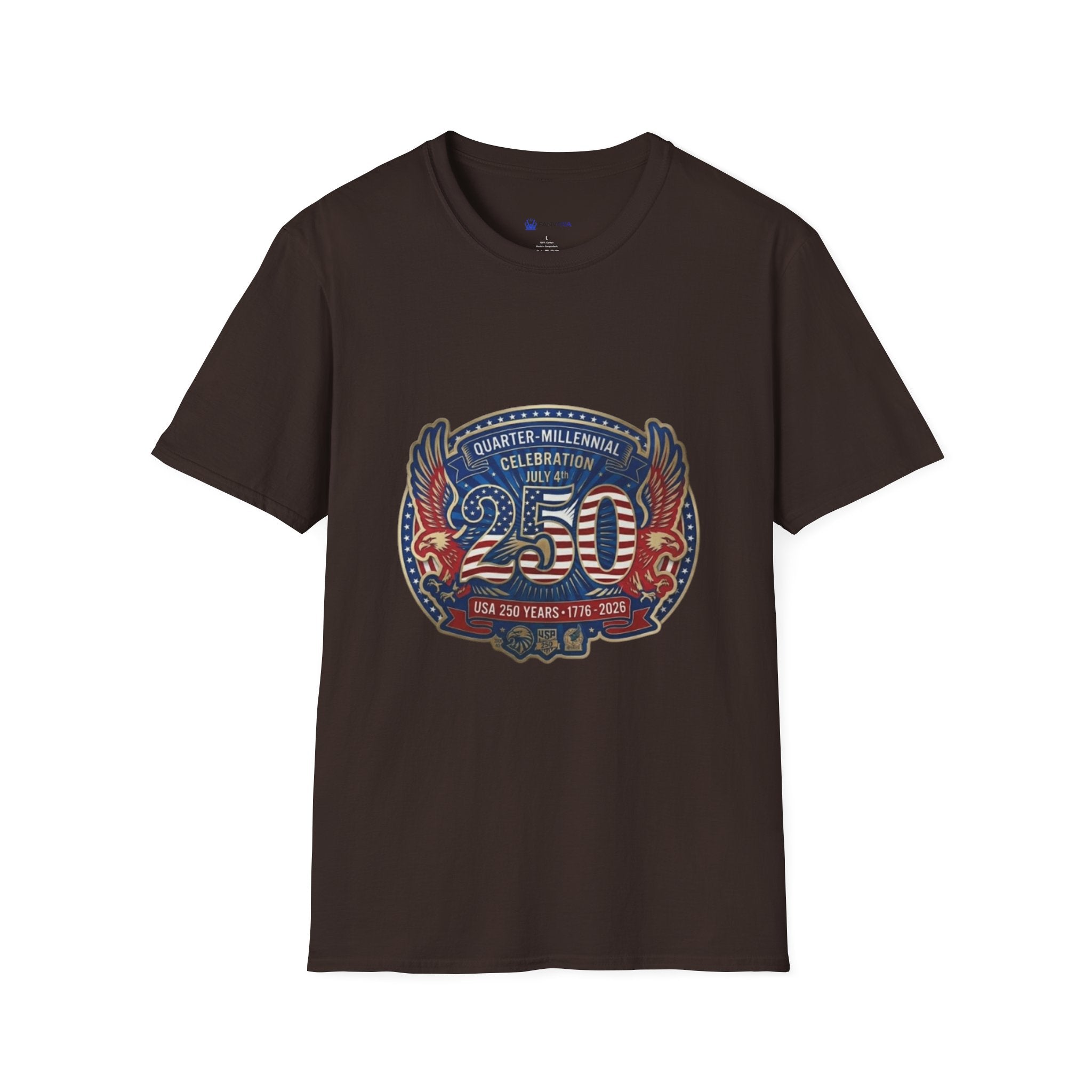 250th Anniversary - 4th of July Patriot Graphic T-Shirt — Patriotic '250' Celebration Design