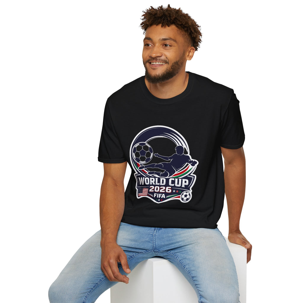Soccer T-Shirt — FIFA Fan Tee with Player Silhouette