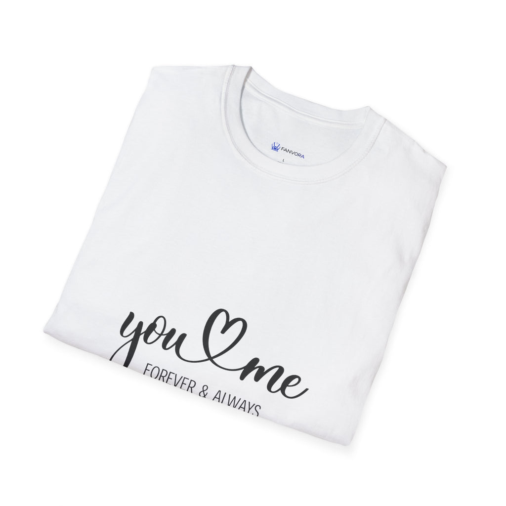 Couples T‑Shirt — "you  me" Romantic Tee (Forever & Always)