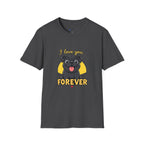 Pug Love T-Shirt — “I love you. FOREVER” Cute Black Pug Graphic Tee