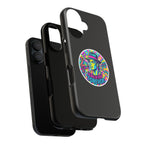 Matte Black iPhone Tough Cases 12 to 17 Pro Max  — "King of Pop Forever" Retro Pop Art Phone Case