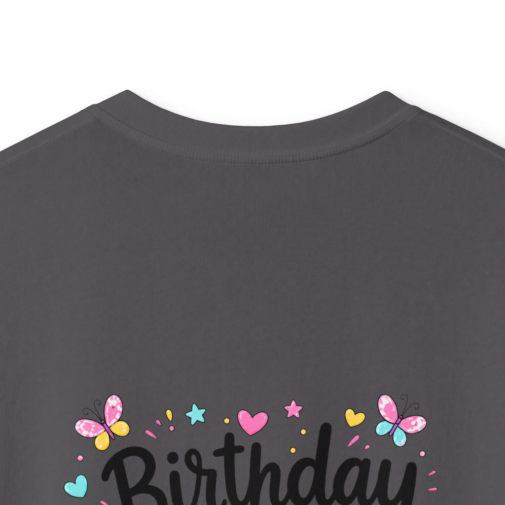 Kids Tee — ‘I Was 6 Now I’m 7’ Birthday Girl Cute Floral Design