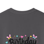 Kids Tee — ‘I Was 6 Now I’m 7’ Birthday Girl Cute Floral Design