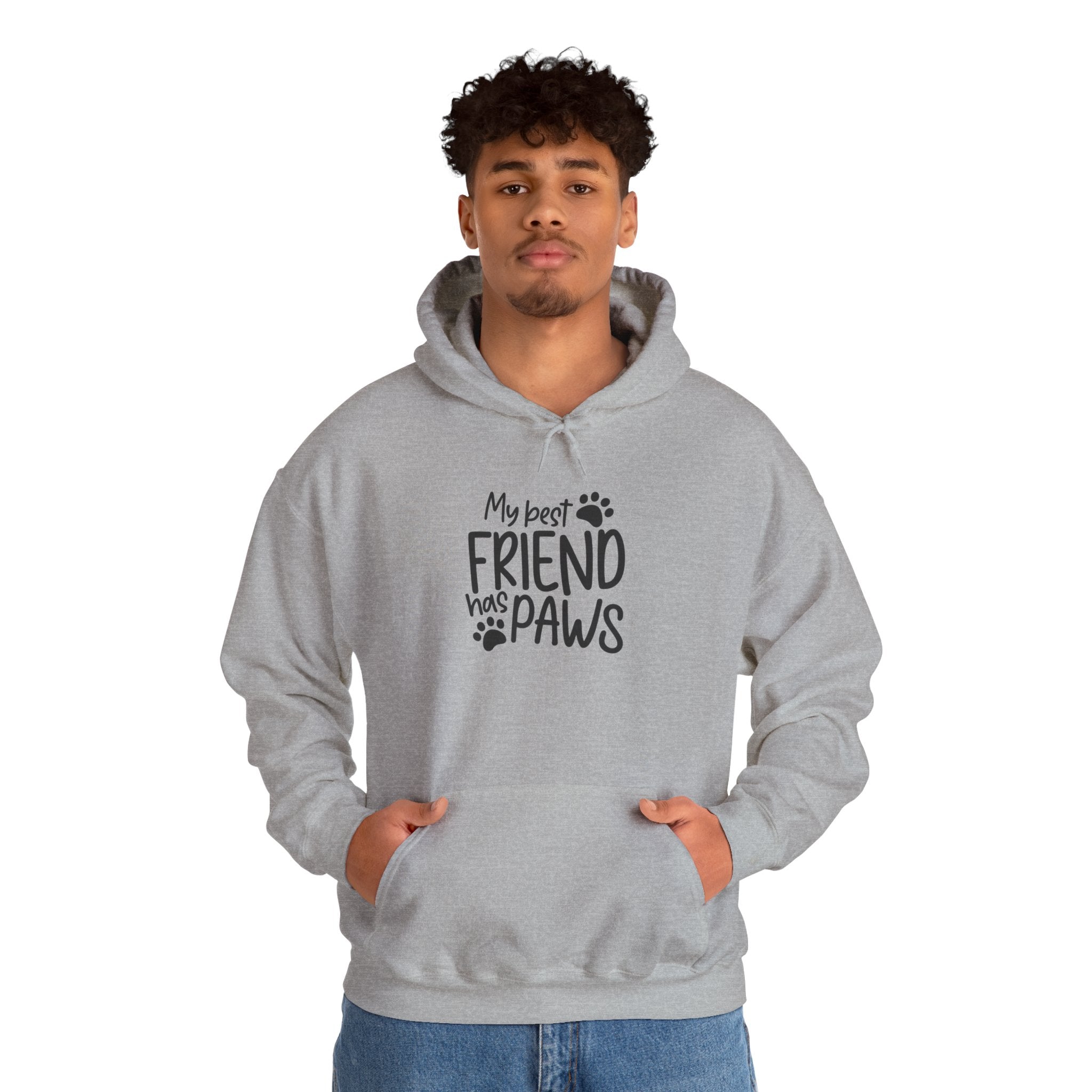 My Best Friend Has Paws Hoodie — Cute Paw Print Pet Lover Sweatshirt