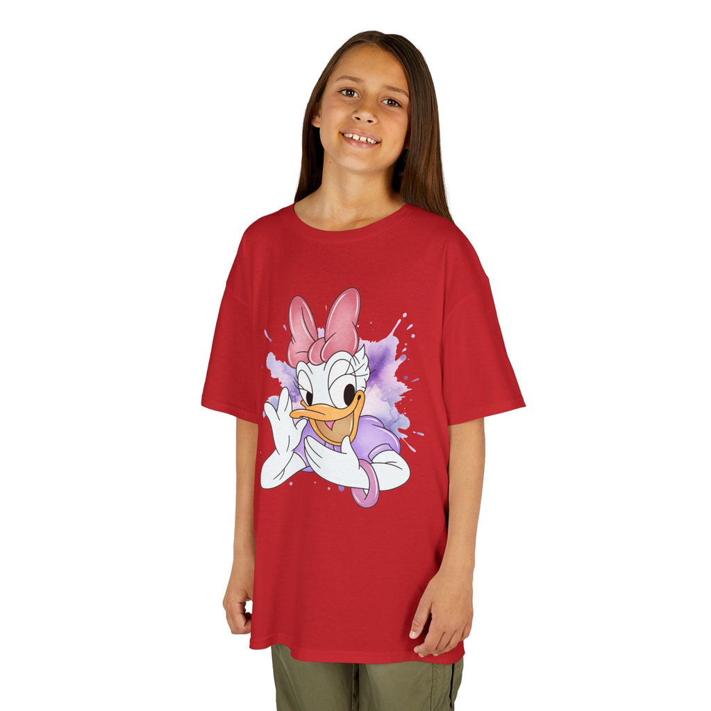 Kids Tee — Cute Daisy Duck Watercolor Graphic
