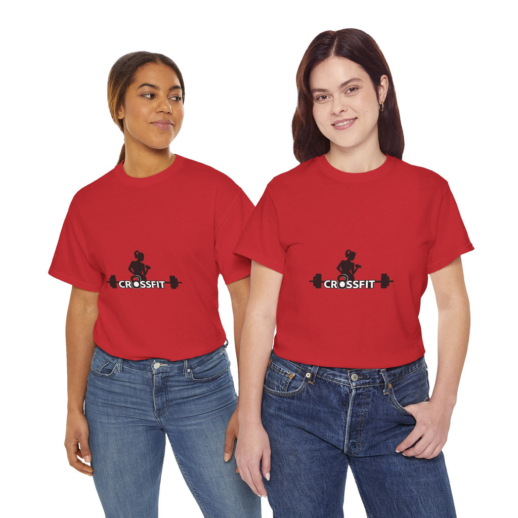 CrossFit Weightlifter T-Shirt — Barbell Silhouette Gym Tee