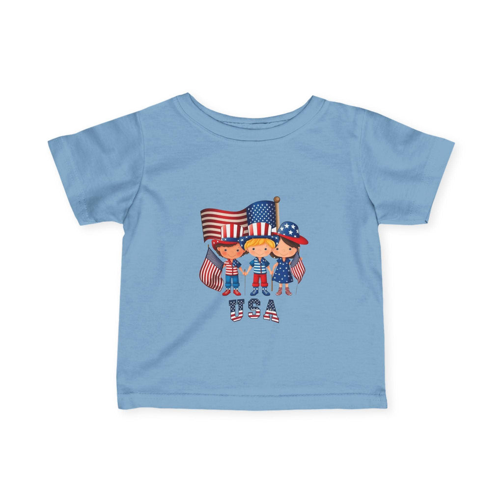 Infant 4th of July Tee — Cute USA Baby Patriotic Shirt.