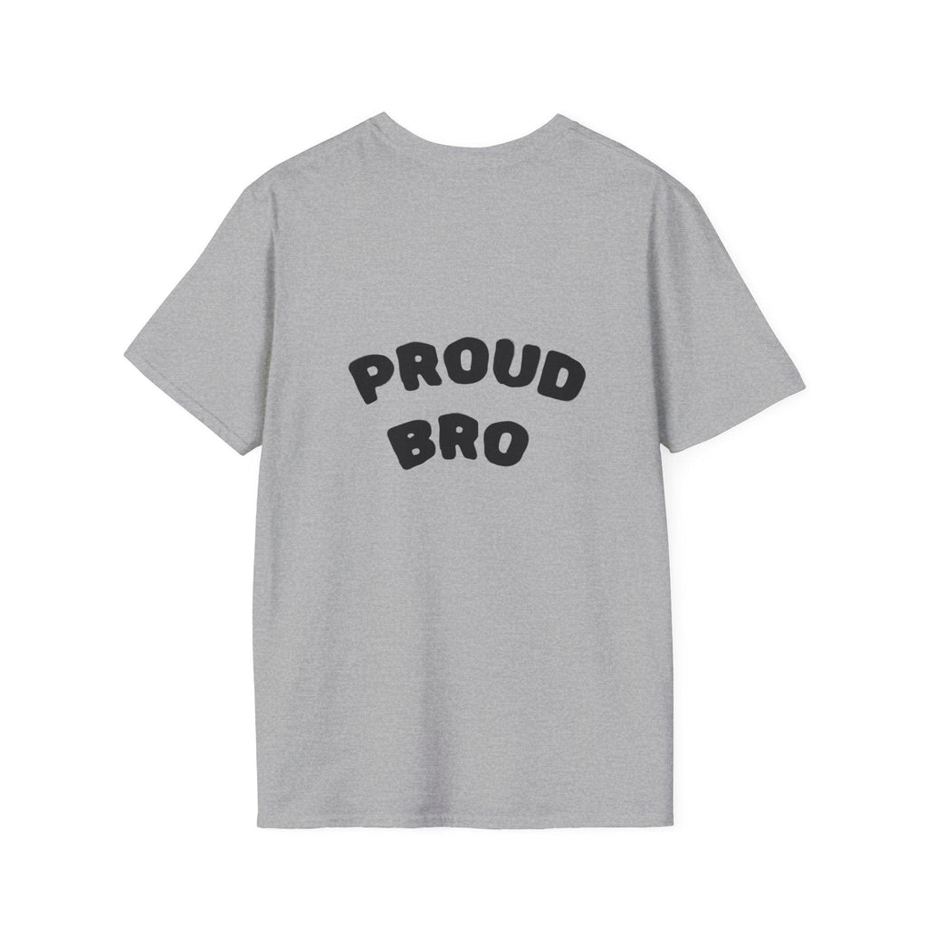 Graduation Day T-Shirt — "Proud Bro" Back Graphic.
