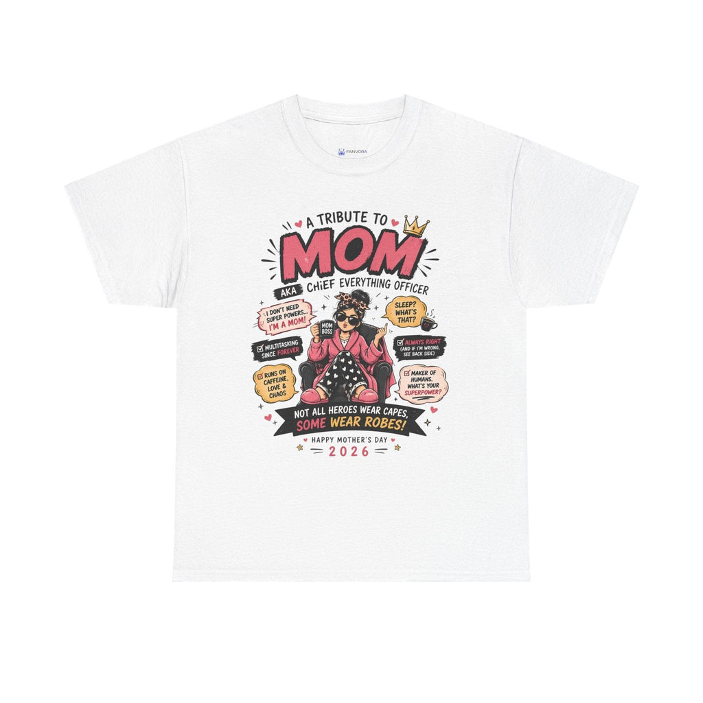 Mom Superhero T-Shirt — "I Don't Need Superpowers, I Am a Mom" Mother's Day Gift.