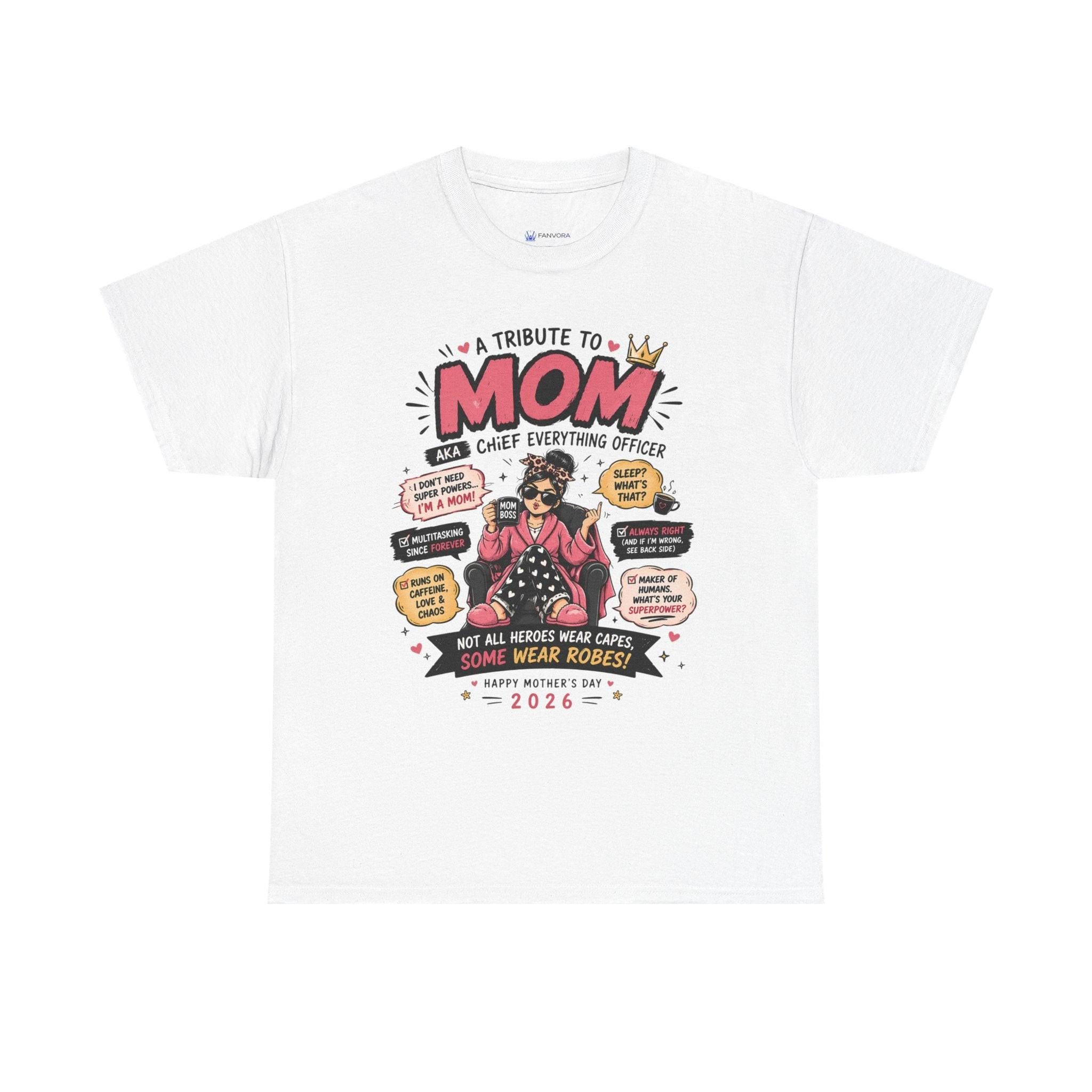 Mom Superhero T-Shirt — "I Don't Need Superpowers, I Am a Mom" Mother's Day Gift.
