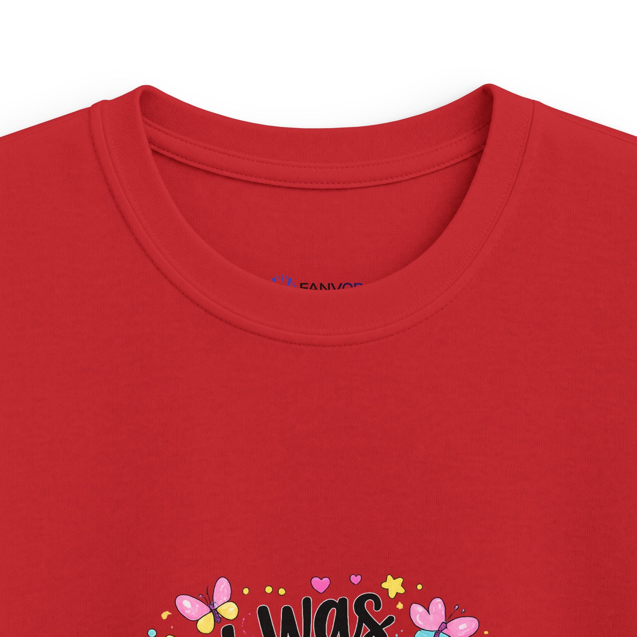 Kids Tee — ‘I Was 6 Now I’m 7’ Birthday Girl Cute Floral Design