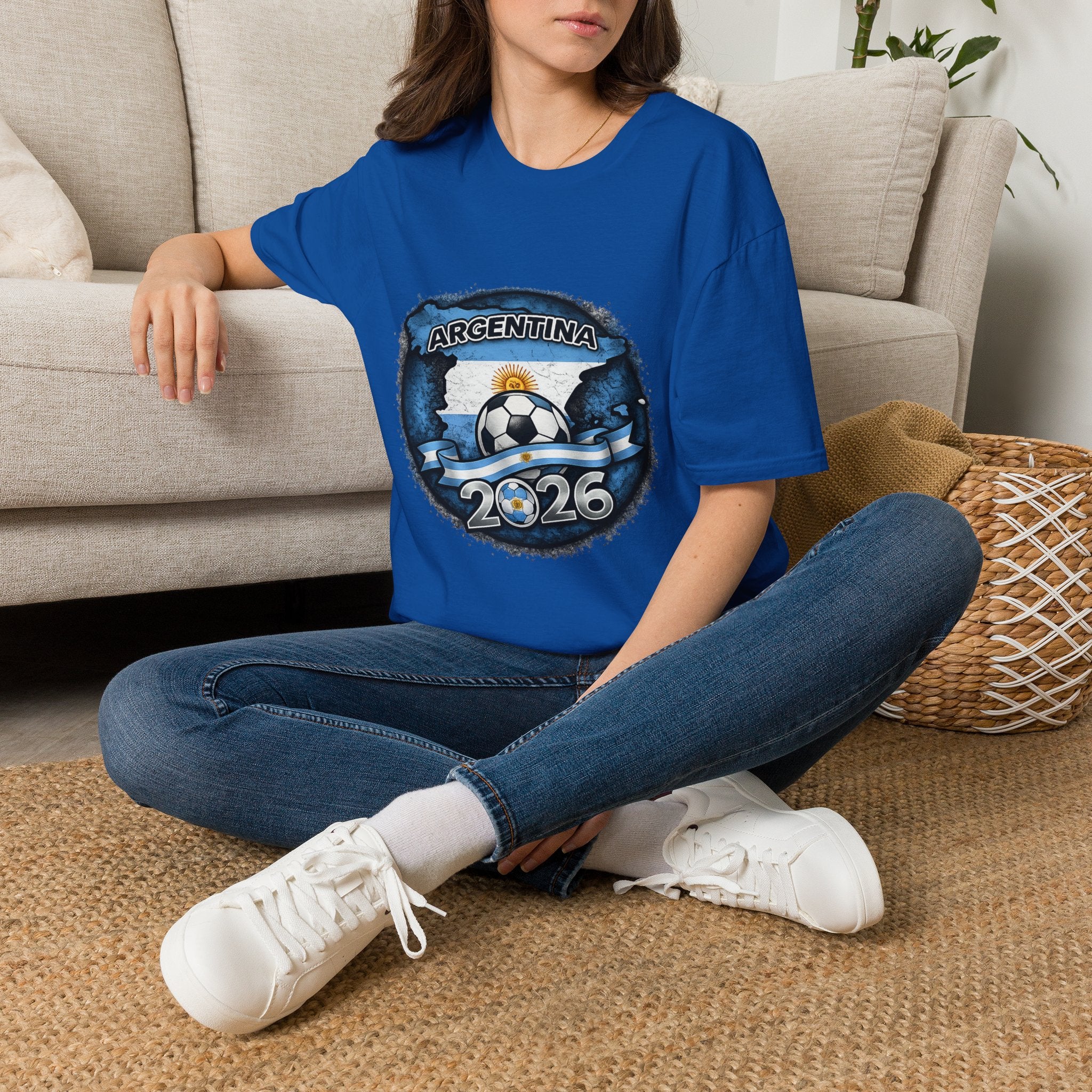 Argentina Soccer T‑Shirt 2026 — Fan Jersey