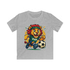 Kids Soccer World Cup 2026 T-Shirt — Playful Lion FIFA Mascot Tee.
