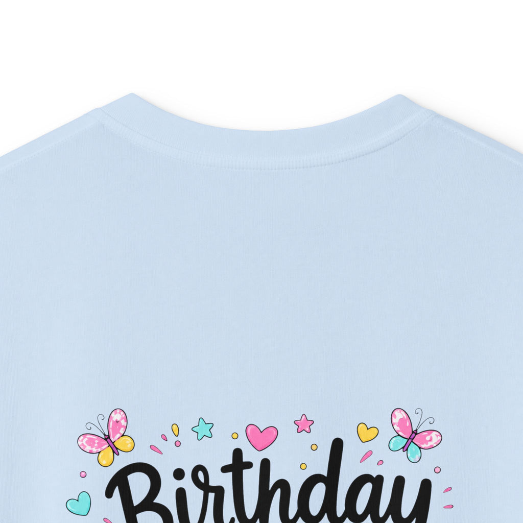 Kids Tee — ‘I Was 6 Now I’m 7’ Birthday Girl Cute Floral Design