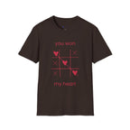 You Won My Heart tic tac toe t-shirt